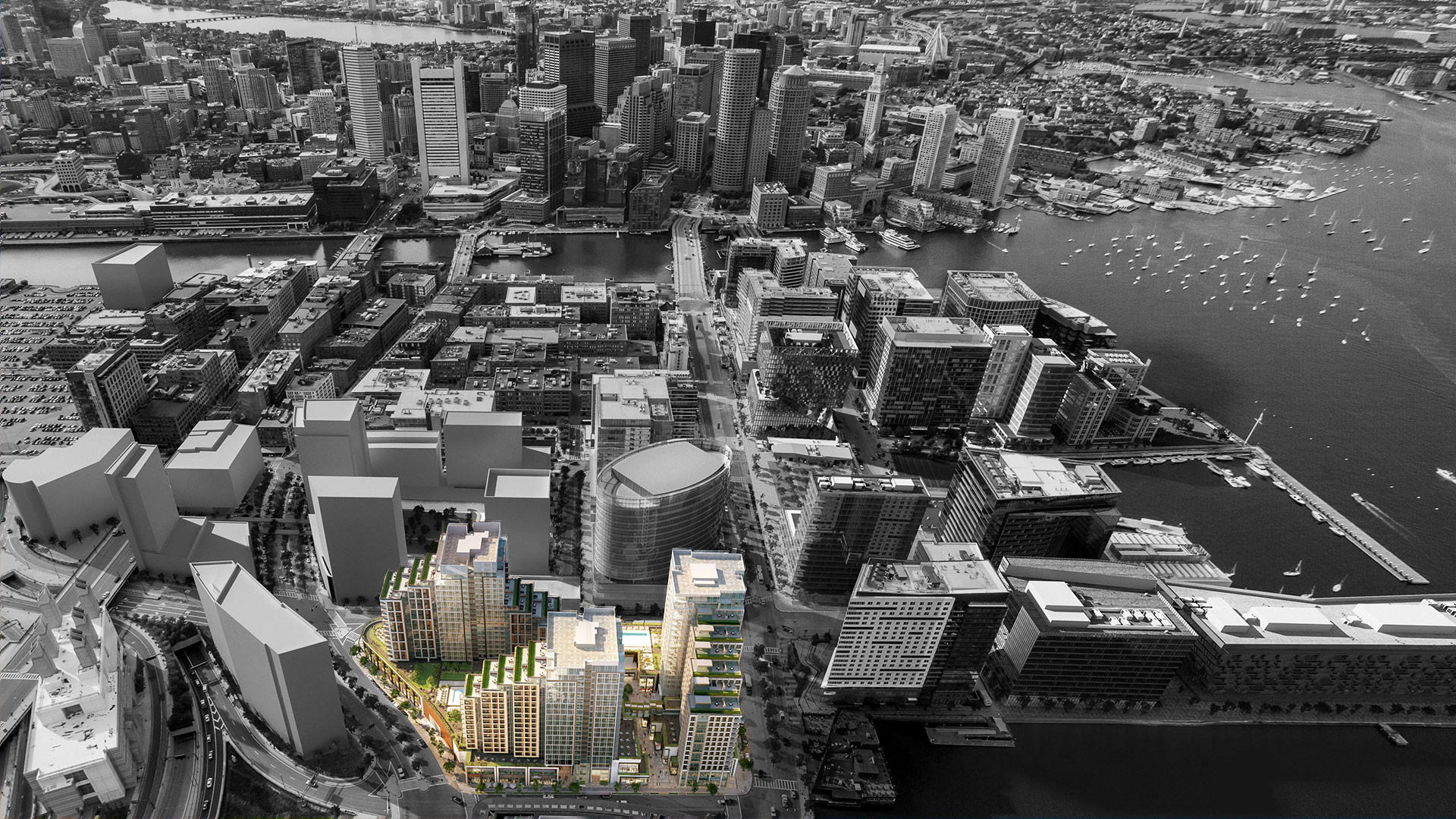 Seaport skyline